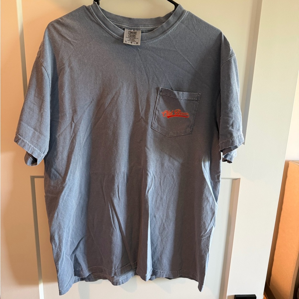 Old row Men's Blue Pocket T-Shirt